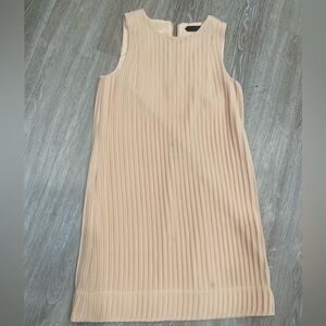 Club Monaco Tan Ribbed Sheath Midi Dress
